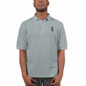 Black Under Par Men's Grey Polo